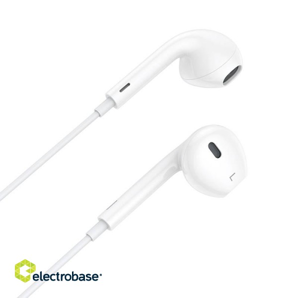 Wired in-ear headphones VFAN M14, USB-C, 1.1m (white) image 2