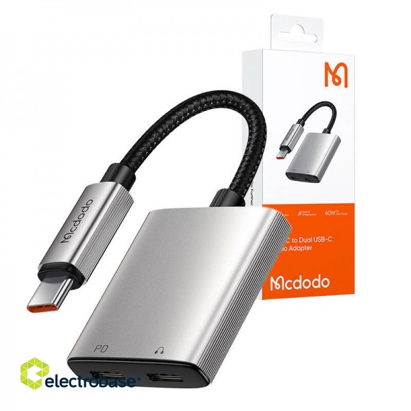 2in1 Audio Adapter Mcdodo CA-5570 2in1 USB-C to 2x USB-C image 3