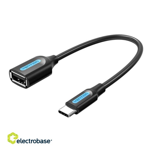 Adapter OTG USB-C 2.0 male to female USB-A Vention CCSBB 0.15m (Black)