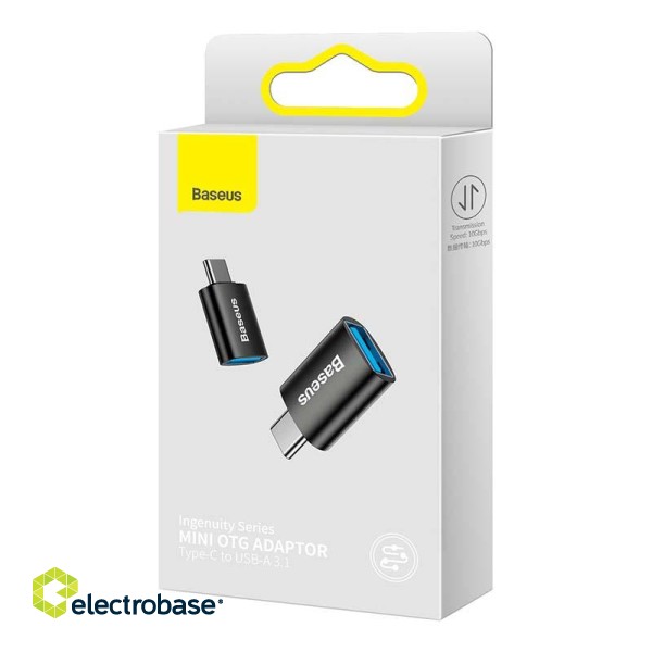 Baseus Ingenuity USB-C to USB-A adapter OTG (Black) image 5