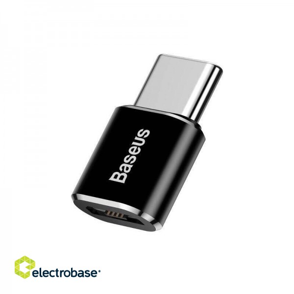 Baseus Micro USB to USB Type-C adapter - black paveikslėlis 2
