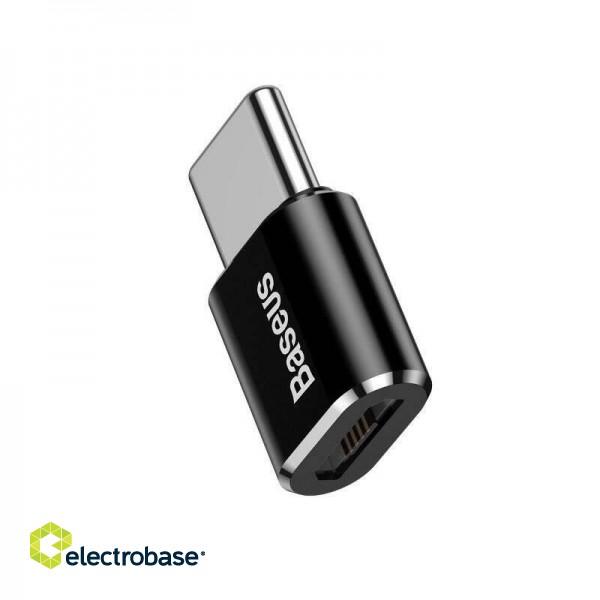 Baseus Micro USB to USB Type-C adapter - black paveikslėlis 3