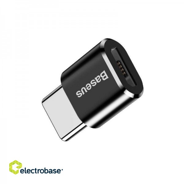Baseus Micro USB to USB Type-C adapter - black фото 4
