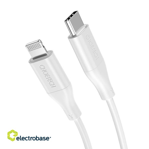 Cable Choetech IP0040 USB-C to Lightning PD18/30W 1,2m (white) paveikslėlis 6