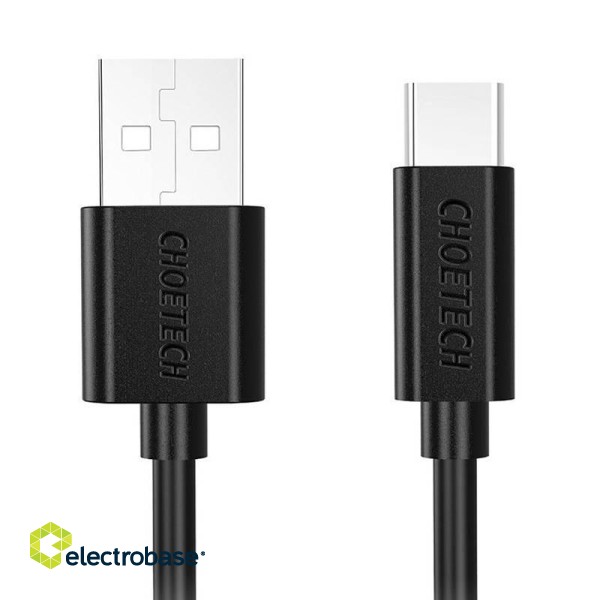 Extension cable Choetech AC0003 USB-A 2m (black) image 1
