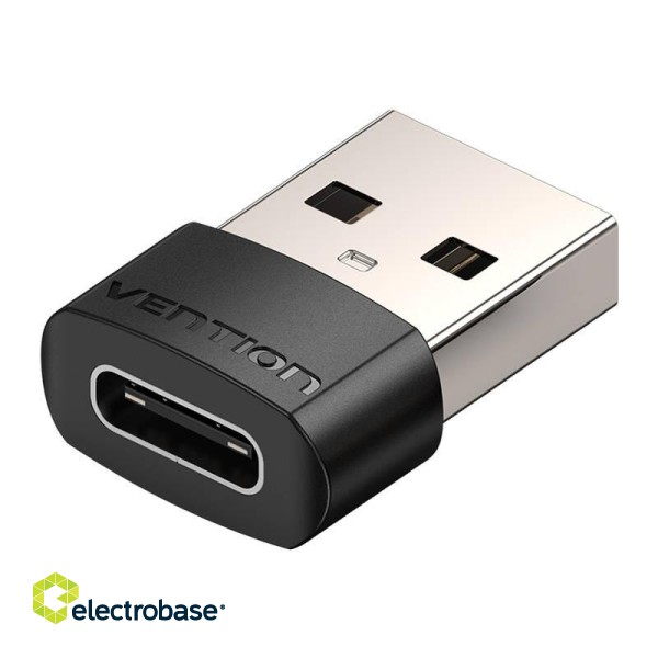 Adapter USB 2.0 Male to USB-C Female Vention CDWB0 Black