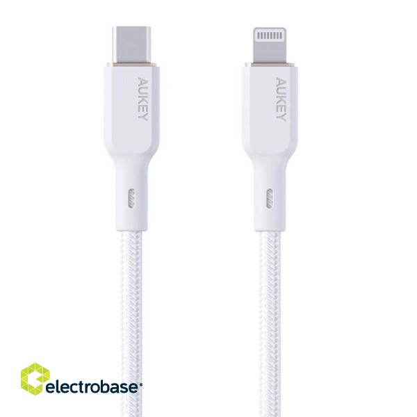 Cable Aukey CB-NCL2 USB-C to Lightning 1.8m (white) image 2