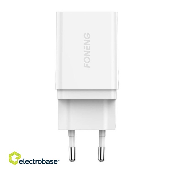 Fast charger Foneng 1x USB K300 + USB to USB-C cable paveikslėlis 2