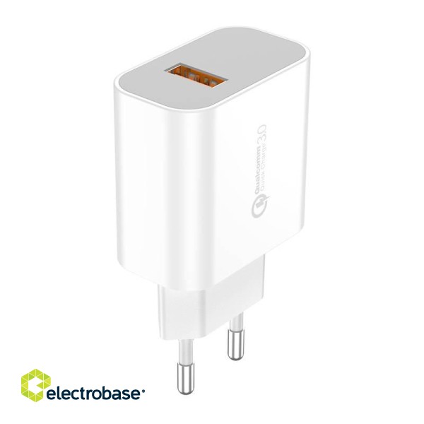 Fast charger Foneng 1x USB QC 3.0 EU46 + USB Micro cable image 2