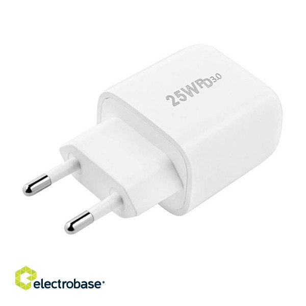 Fast charger Foneng EU40, USB-C, 25W (white) image 2