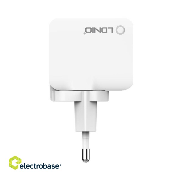 Wall charger  LDNIO A2203 2USB +  Lightning cable image 2