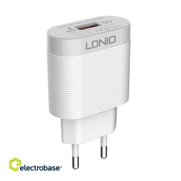 Wall charger LDNIO A303Q USB 18W + MicroUSB cable image 4