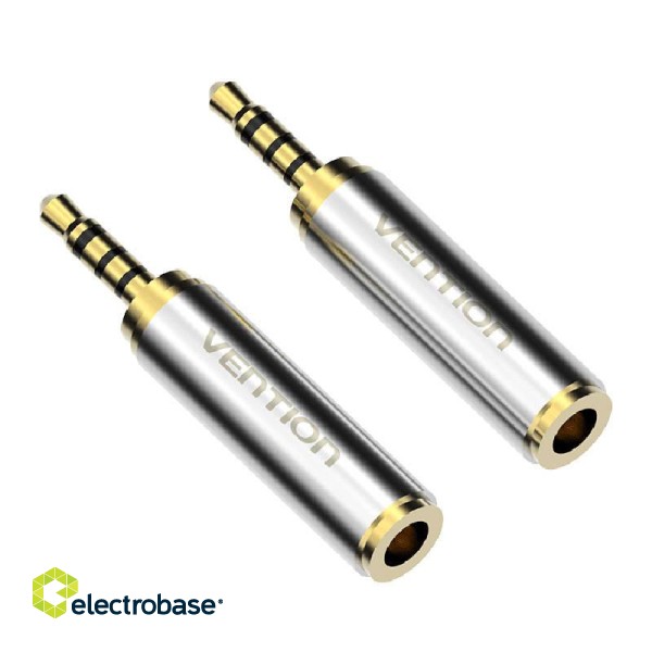 Adapter audio 3.5mm mini jack female to 2.5mm male Vention VAB-S02 gold