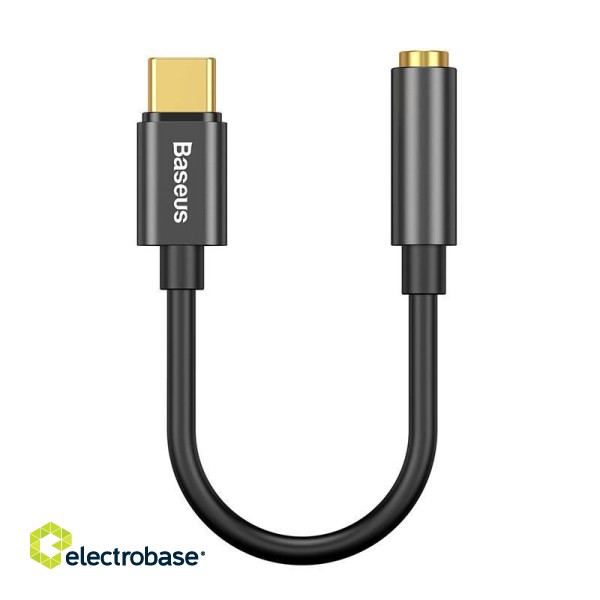 Baseus L54 Audio Adapter USB-C + mini jack 3,5mm (Black) image 2
