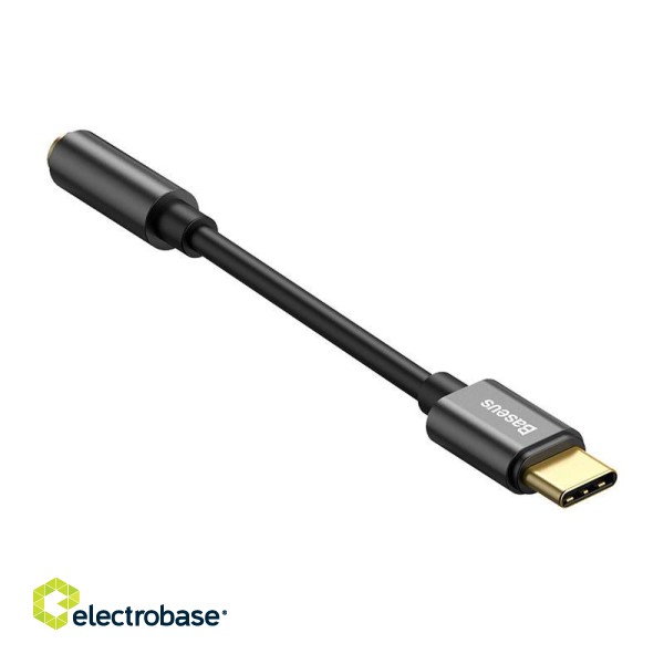 Baseus L54 Audio Adapter USB-C + mini jack 3,5mm (Black) image 5