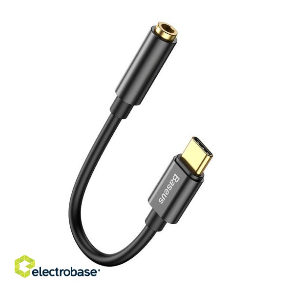 Baseus L54 Audio Adapter USB-C + mini jack 3,5mm (Black) image 6