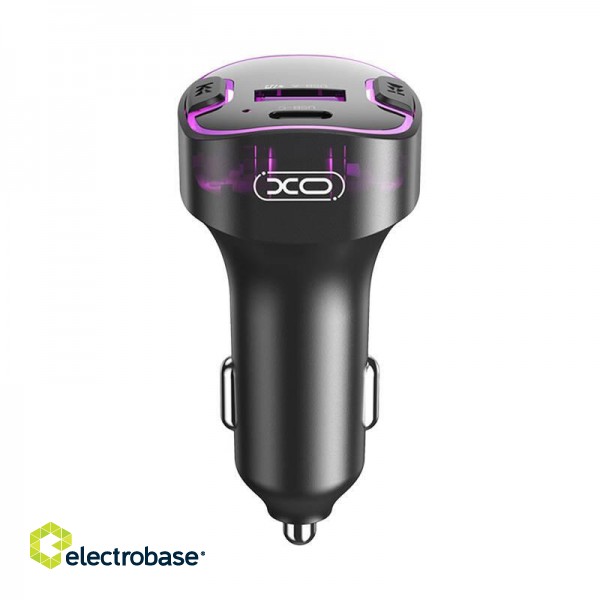 Car charger XO BCC12 Bluetooth MP3+5V3.1A 15W (black) paveikslėlis 2