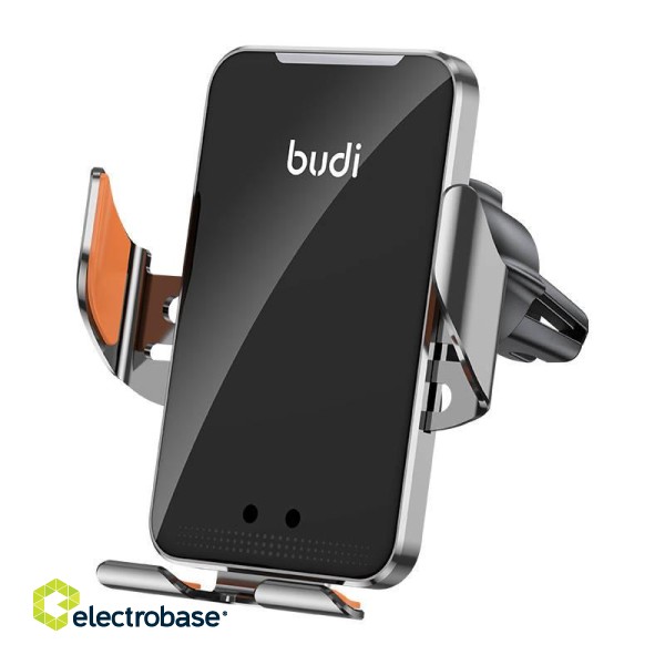 Car Holder with Wireless Charger Budi 15W + 1m USB-C Cable image 2