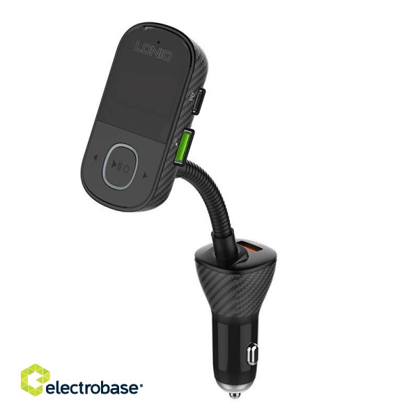 LDNIO Bluetooth C705Q 2USB, USB-C Transmiter FM + MicroUSB cable image 4