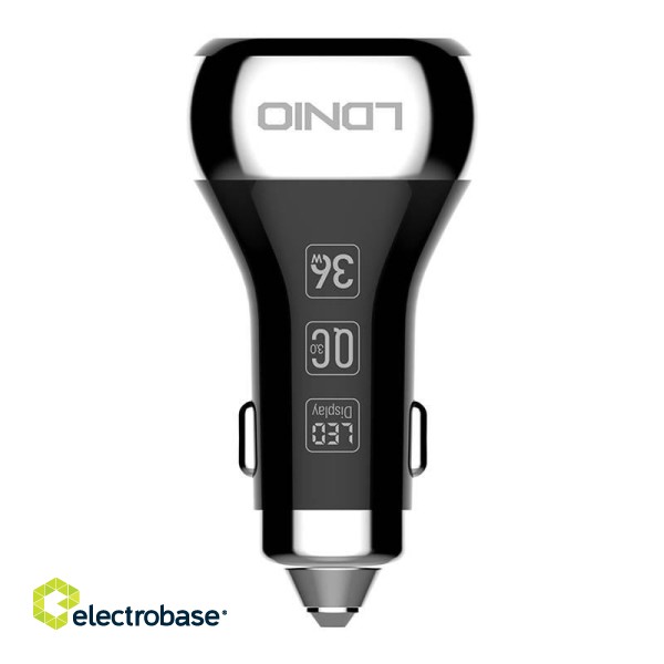 LDNIO C2 2USB Car charger + Lightning Cable image 3