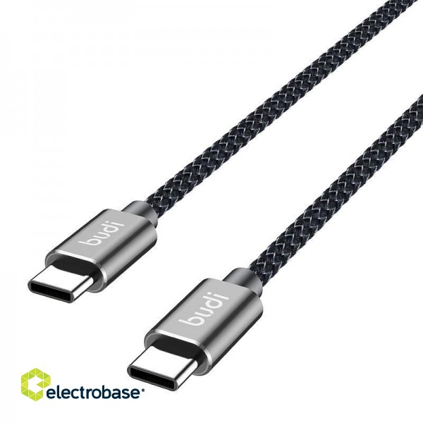 USB-C to USB-C Cable Budi 65W 1,5m (black)