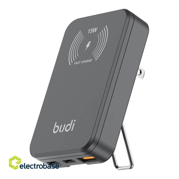 Wireless charger 2xUSB-C/30W 1xUSB-A/18W Budi, Magsafe 15W image 1