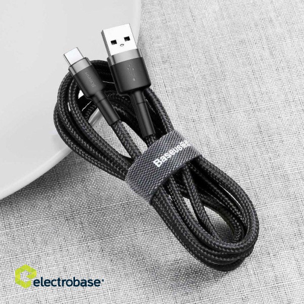 Baseus Cafule USB-C cable 2A 3m (Black+Gray) paveikslėlis 7