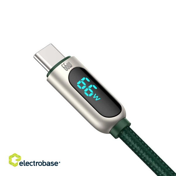 Baseus Display Cable USB to Type-C, 66W, 1m (green) image 4