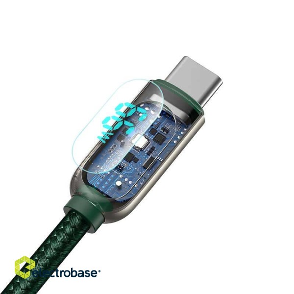 Baseus Display Cable USB to Type-C, 66W, 1m (green) image 5