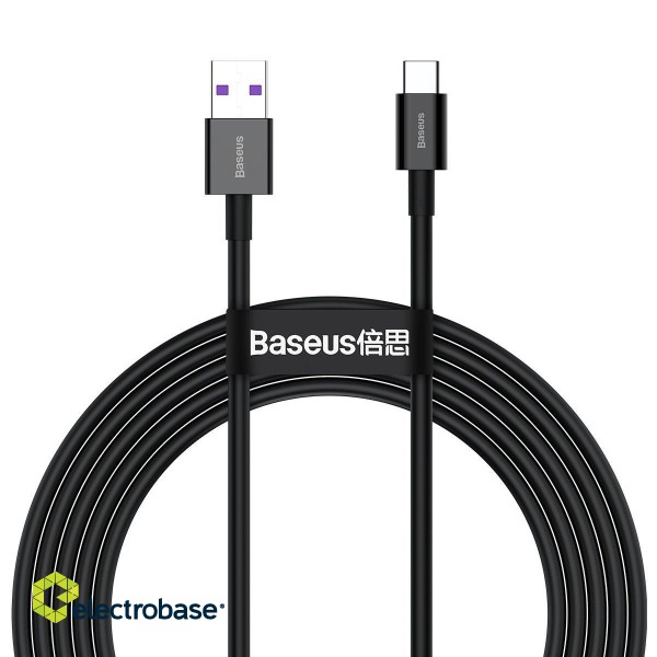 Baseus Superior Series Cable USB to USB-C, 66W, 2m (black) image 2