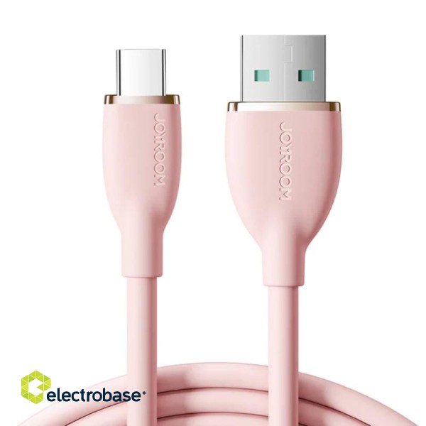 Cable Colorful 3A USB to USB C SA29-AC3 / 3A / 1,2m (pink)
