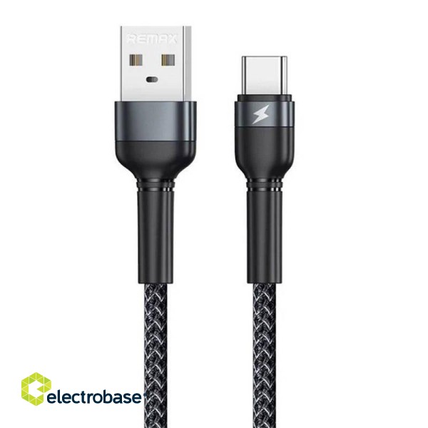 Cable USB-C Remax Jany Alloy, 1m, 2.4A (black)