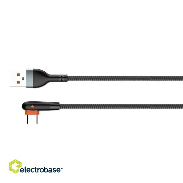 Cable USB to USB-C LDNIO LS561, 2.4A, 1m (black) image 3