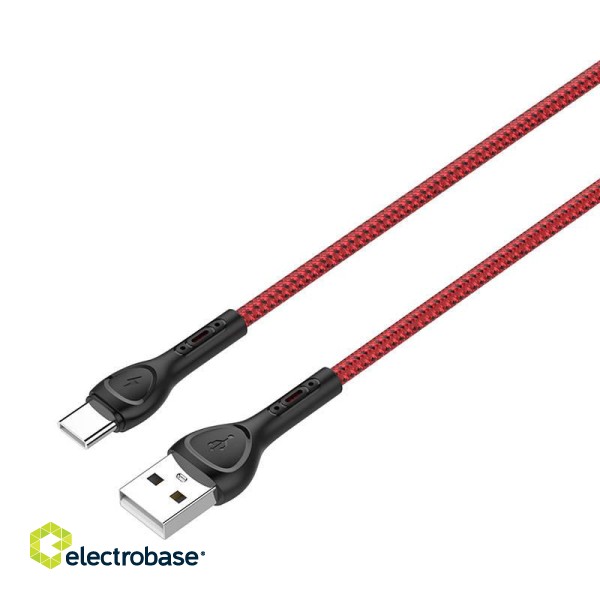 LDNIO LS482 2m USB - USB-C Cable (Red)