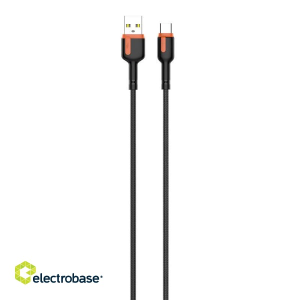 LDNIO LS531, 1m  USB - USB-C Cable (Grey-Orange) image 3