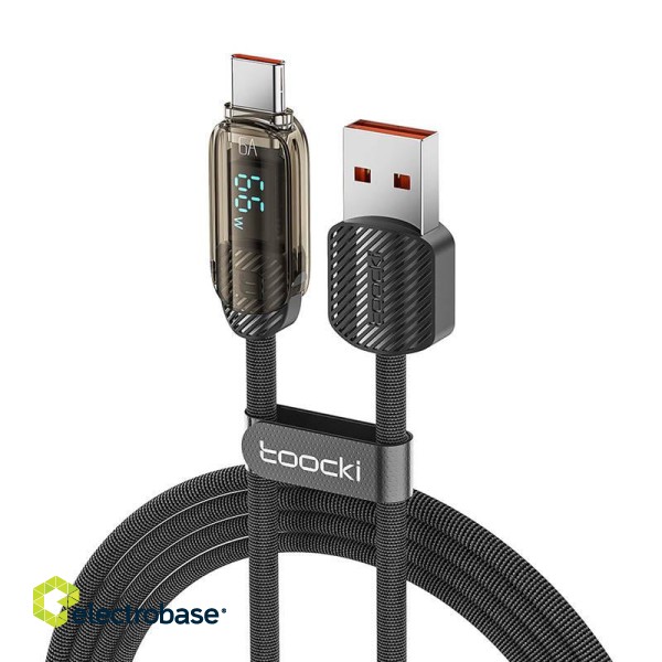 Toocki Charging Cable A-C, 1m, 66W (Black) image 1