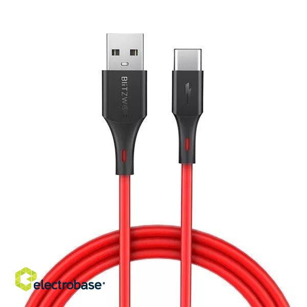 USB-C cable BlitzWolf BW-TC15 3A 1.8m (red) paveikslėlis 1