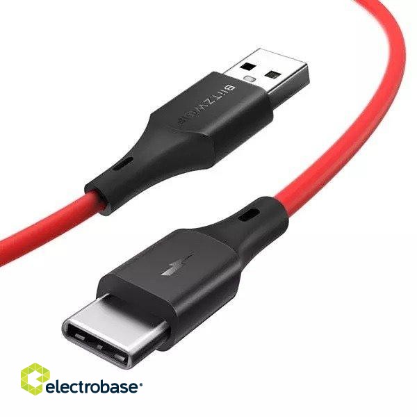 USB-C cable BlitzWolf BW-TC15 3A 1.8m (red) фото 3