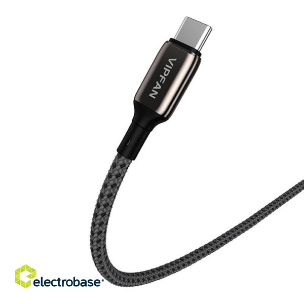 USB-C to Lightning Cable VFAN P03 1,5m, Power Delivery (black) image 3