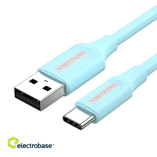 USB 2.0 A to USB-C Cable Vention COKSH 3A 2m Light Blue
