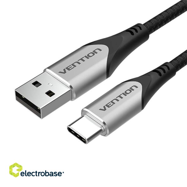 USB 2.0 A to USB-C Cable Vention CODHG 3A 1.5m Gray image 2