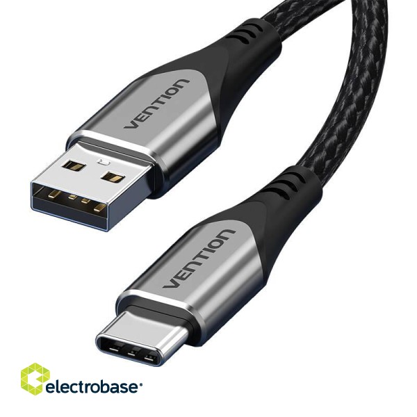 USB 2.0 A to USB-C Cable Vention CODHG 3A 1.5m Gray image 3