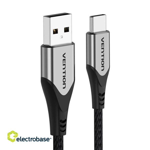 USB 2.0 A to USB-C Cable Vention CODHG 3A 1.5m Gray фото 5