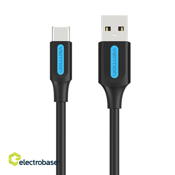 USB 2.0 A to USB-C Cable Vention COKBH 3A 2m Black image 1