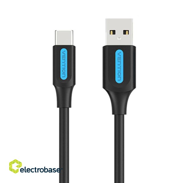 USB 2.0 A to USB-C Cable Vention COKBI 3A 3m Black фото 1