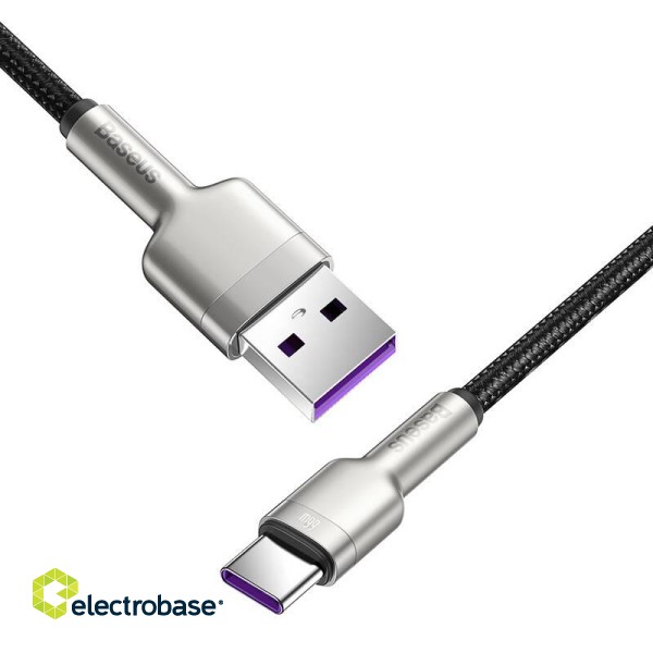 USB cable for USB-C Baseus Cafule, 66W, 1m (black) image 4