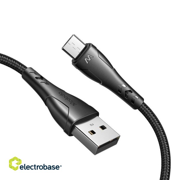 USB to Micro USB cable, Mcdodo CA-7451, 1.2m (black) image 2