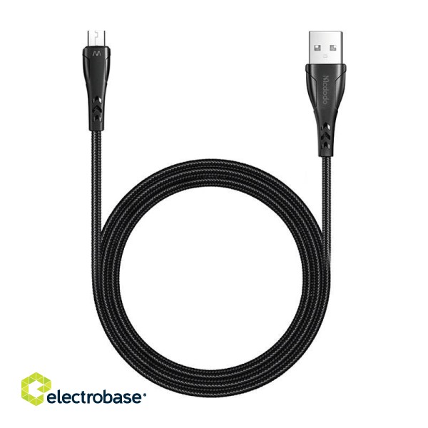 USB to Micro USB cable, Mcdodo CA-7451, 1.2m (black) image 1