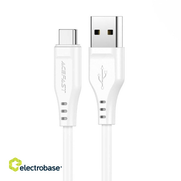 USB to USB-C Acefast C3-04 cable, 1.2m (white) image 1
