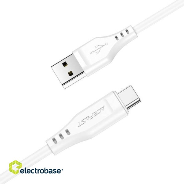 USB to USB-C Acefast C3-04 cable, 1.2m (white) image 2